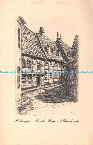 R378438 Helsingor Gamle House i Strandgade Kai Brammers