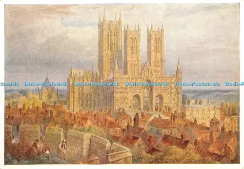 R375347 Lincoln Cathedral von der Castle Frederick Mackenzie Usher Art Gallery