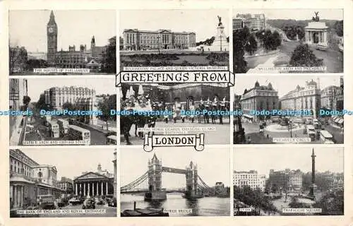 R375418 Greetings from London LP 444 Lansdowne Publishing 1958 Multi View