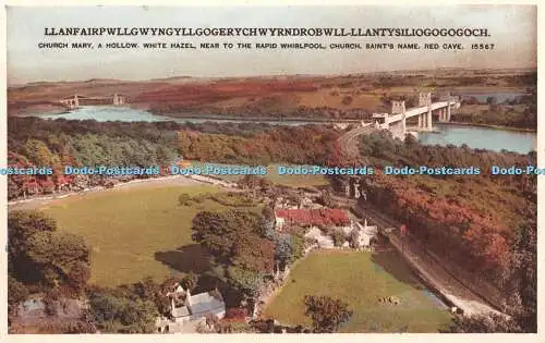 R376931 Kirche Maria Eine hohle weiße Hasel in der Nähe des schnellen Whirlpools Church Sain