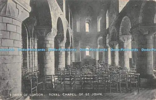 R373862 Tower of London Royal Chapel of St John C F Castles Lesco Serie