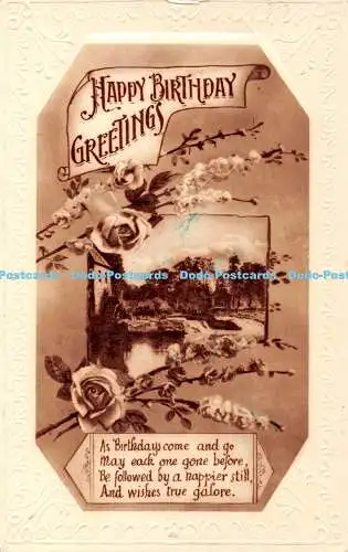 R378684 Happy Birthday Greetings H B Ltd 1933