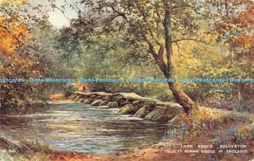 R375595 A 910 Tarr Steps Dulverton älteste römische Brücke Englands Kunstfarbe Bri