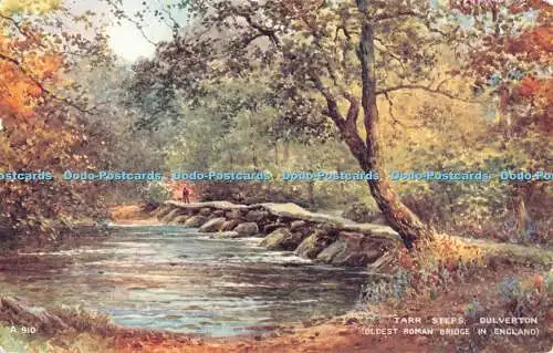 R375596 A 910 Tarr Steps Dulverton älteste römische Brücke Englands Kunstfarbe Bri