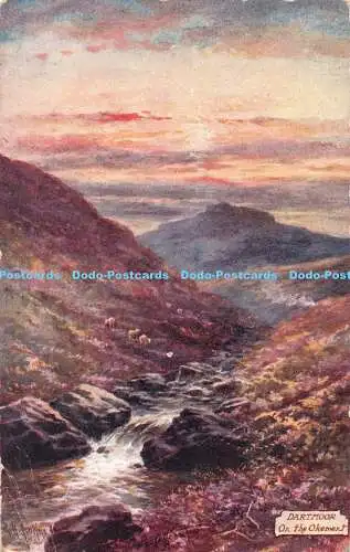 R378729 Dartmoor On the Okement Serie IV Raphael Tuck and Sons Oilette Postkarte