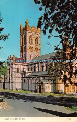 R378730 Buckfast Abbey Devon KT 199 Cotman Color Jarrold and Sons RP 1963