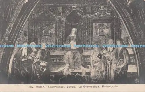 R380120 Roma Appartamenti Borgia La Grammatica Pinturicchio N P G