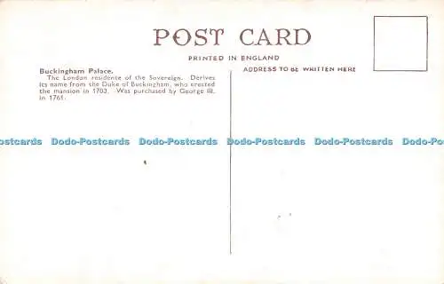 R377099 London Buckingham Palace Postkarte