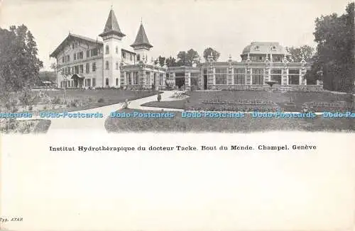 R377161 Geneve Institut Hydrotherapique du docteur Tacke Bout du Monde Champel T