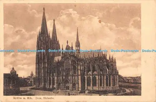 R375658 Köln a Rh Dom Südseite Ed Holzmann 1918