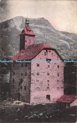 R378838 Das Hospiz im Simplon Schweizer Alpen Postkarte