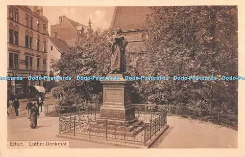 R382165 Erfurt Luther Denkmal Keyser sche Hofbuchhandlung Erfurt