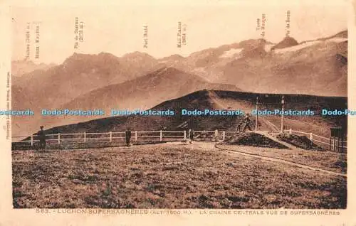 R375851 563 Luchon Superbagneres La Chaine Centrale vue de Superbagneres Labouch