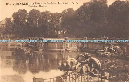 R375872 145 Versailles Le Parc Le Bassin de Neptune A Papeghin Fountain of Neptu