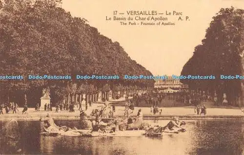 R375885 17 Versailles Le Parc Le Bassin du Char dApollon The Park Fountain of Ap