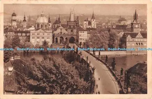 R382290 Prag Pont Charles J K O Postkarte