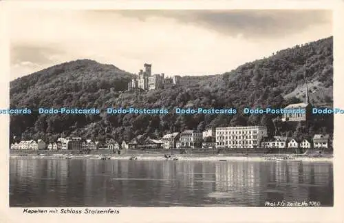 R380647 Kapellen mit Schloss Stolzenfels F G Zeitz Nr 1060 Der Deutsche Rhein