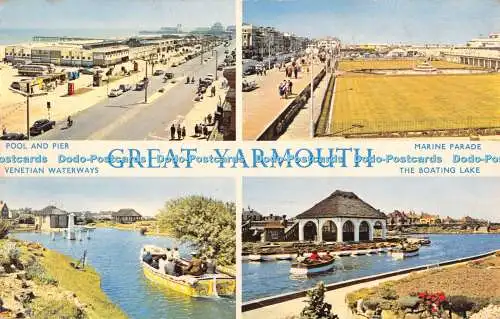 R377625 Great Yarmouth Pool and Pier Marine Parade Multi View 1964