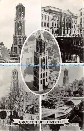 R379272 Groeten uit Utrecht Oudegracht Stadhuis No AX 2993 Multi View