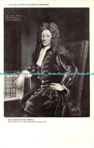 R379273 National Portrait Gallery Sir Christopher Wren B Mathews Sir Godfrey Kne