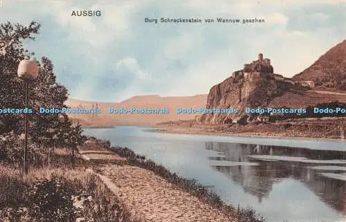 R382443 Aussig Burg Schreckenstein von Wannow Gesehen A T A Verlag A Teweles Nr