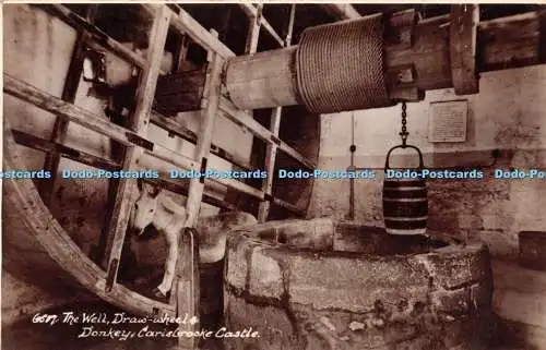 R379413 Carisbrooke Castle The Well Draw wheel and Donkey E A Sweetman Sunshine