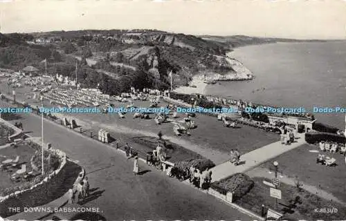 R380808 The Downs Babbacombe K 8631 D Silveresque Postkarte Valentinstag