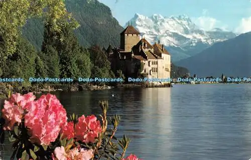 R377784 Schloss Chillon nahe Montreux-Genfersee und Dents du Midi Photoglob