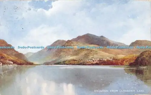 R382699 Snowdon aus Llanberis Lake Valentines Kunst Farb Postkarten A152 1938