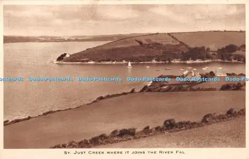 R380927 St Just Creek, wo er in den Fluss Fal Messack Point Joseph von Arima mündet