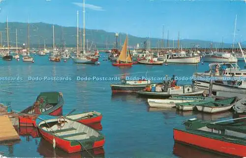 R377899 Santa Barbara Hafen Liegeplatz für Sportboote in vielen Größen und Arten