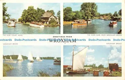 R377931 Grüße aus Wroxham Wroxham Broad The Bure Court Hotel Jarrold Cotman