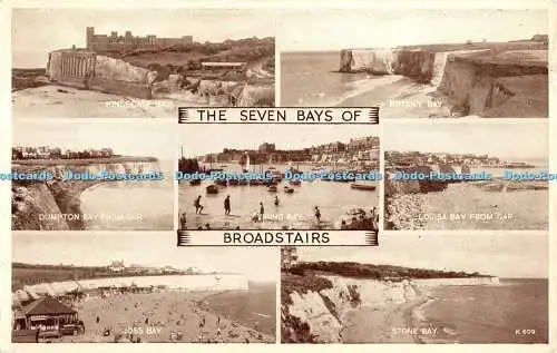 R380981 The Seven Bays of Broadstairs K 609 Phototype Valentines 1957 Multi View