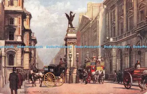 R379596 London Temple Bar Tuck Oilette Postkarte 6195 1905