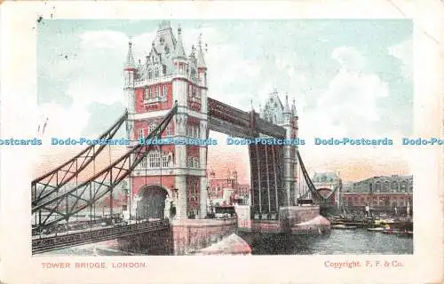 R378113 Tower Bridge London F Frith and Co 1905