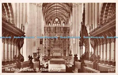 R381146 The Choir and Screen St Albans Abbey 2063 English Series Precision