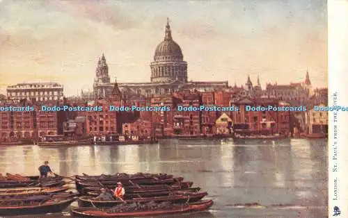 R378114 London St Eimer vom Fluss Raphael Tuck and Sons Oilette Postkarte 14