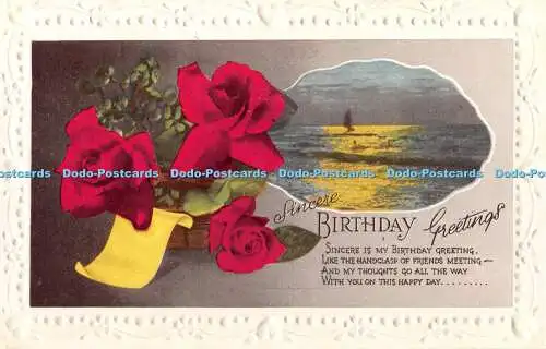 R378139 Aufrichtige Geburtstagsgrüße Postkarte