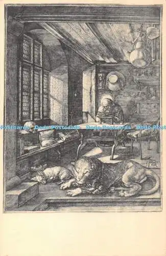 R378186 M Der heilige Hieronymus in der Stube J K Albrecht Dürer Serie Nr 345