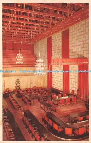 R383229 Stadshuset Stockholmer Rathaus Ratssaal 173 Fargfotografi Ensamratt