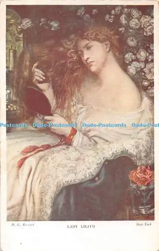 R383350 D G Rossetti Lady Lilith New York 10 16 M S Nr 41