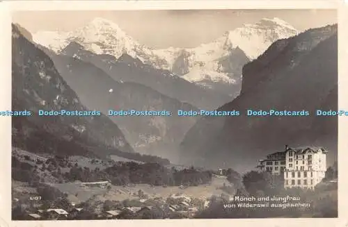 R381618 Monch und Jungfrau Von Wilderswil Ausgesehen Edition Art Perrochet Matil