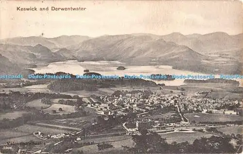 R381801 Keswick and Derwentwater Valentine Series 1904