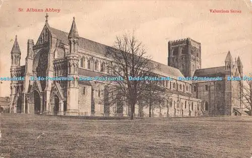 R381809 St Albans Abbey Valentine Serie Postkarte 1906