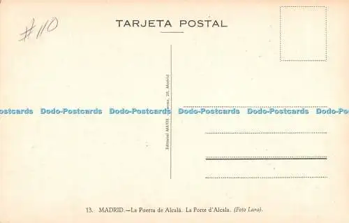 R381864 Madrid La Porte d Alcala Editorial Mayfe Lara