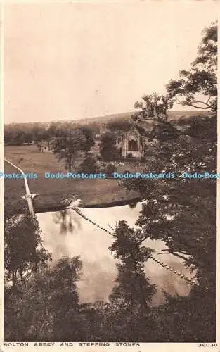 R383674 Bolton Abbey und Trittsteine The Photochrom