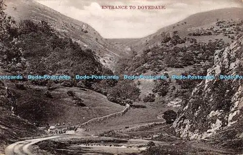 R381946 Eingang nach Dovedale W Shaw Burslem Postkarte