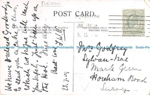 R382097 Ivybridge bei Plymouth Postkarte 1909