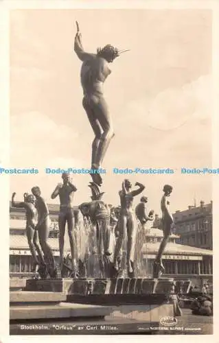 R383900 Stockholm Orfeus av Carl Milles Forlag Nordisk Konst Akta Fotografi Sven