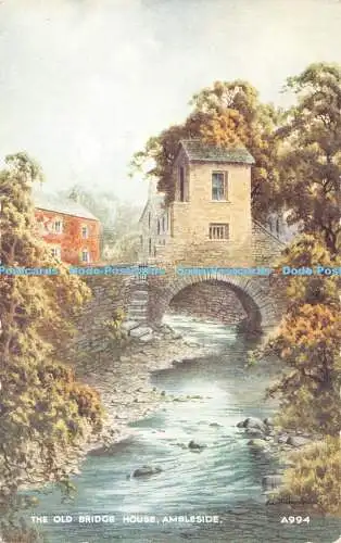 R383909 Ambleside The Old Bridge House Valentine Art Colour A Lakeland